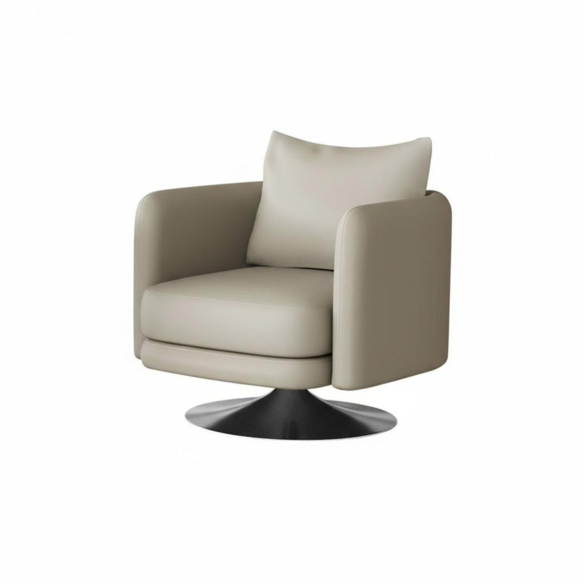 Italian Design Round rotate Seat Modern design rotate Barrel Chair Curved rearrest Accent Armchair Soft Cushioning for Business Professionals, Interior Designers, Homeowners, Reception Area, Living Room, Bedroom, perusing corner