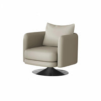 Italian Design Round rotate Seat Modern design rotate Barrel Chair Curved rearrest Accent Armchair Soft Cushioning for Business Professionals, Interior Designers, Homeowners, Reception Area, Living Room, Bedroom, perusing corner