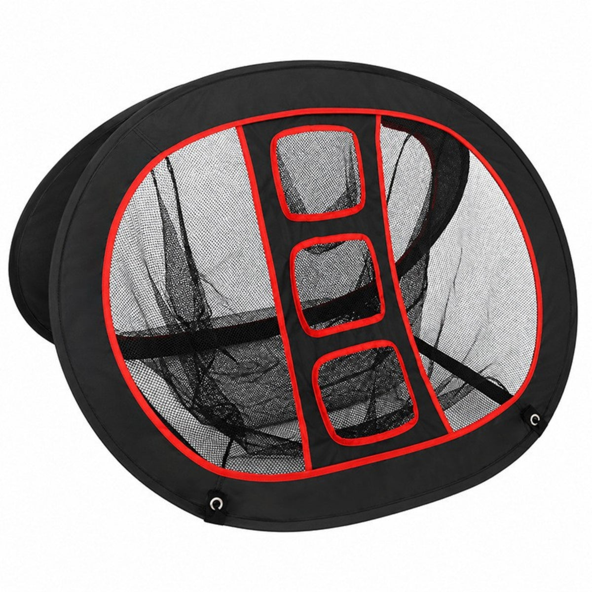 Foldable Golf Practice Net with Target Portable Fold-up Golf Net Compact Quick Setup for Golfers, Beginners, Home, Backyard