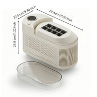 Mini Ice Maker with Handle Transparent Tabletop Ice Maker for Kitchen, Dorm Room