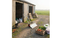 Bag Filling Cart Sturdy Frame Sack Loading Cart Heavy Duty Bag Holder Trolley for Farmers, Warehouse Workers, Farm, Yard