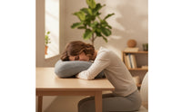 Memory Foam Pillow Ergonomic Contoured Pillow Compact for Office Workers, Desk, Travel