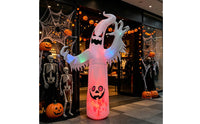 Inflatable ghost, large with pumpkin face, inflatable figure for entrance area, Halloween party