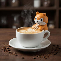 Cute USB Rechargeable Cup Fan Decorative Cup Rim Fan Compact
