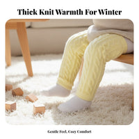 Infant Fleece Leg Warmers Warm Thick Winter Leg Warmers Cushions Knees Infant Knee High Socks for Infants, Cold Weather, Daily Wear