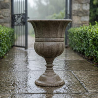 Pedestal Urn Planter Textured Decorative Urn Planter Classic Design