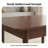 Extendable Design Expandable Rectangular Table with Chairs Modern Simple Design Expandable Dining Set Space-Saving Household Furniture Sturdy Construction for Apartment Dwellers, Families, Homeowners, Small Areas, Kitchen, Living Room