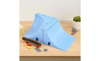 Finger Skateboard Ramp Set Modular Fingerboard Skating Area Kit Tabletop Finger Skateboard Ramp for Kids, Beginners, Desk, Classroom