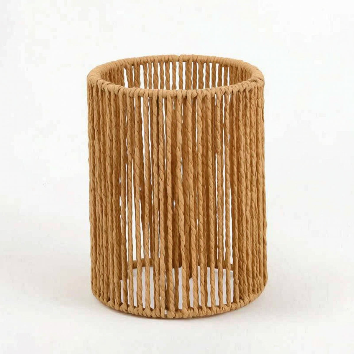 Open-Weave Paper Rope Lampshade Natural Woven Lampshade Bohemian Woven Lamp Shade Boho for Living Room