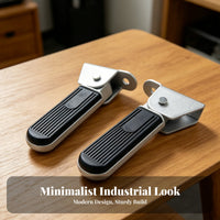 2 Pieces Electric Scooter Passenger Footrest Anti-Slip Rubber Pad Rear Seat Foot Pedals Foldable Rear Foot Pegs