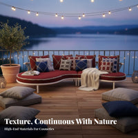 Sectional Lounge Set Waterresistant Sofa and Armchair Conversation Set Water-Resistant Patio Seating for Families, Homeowners, Terrace, Balcony, Backyard