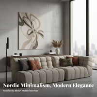 Nordic and aesthetic keyboard Key Tufted Curved Sofa Irregular Shape Living Room Seating Movable Pieces configurable Couch cushionyLike Comfort for Interior Design aficionados, Apartment Dwellers, homeowners, Lounge Area, Home, Bedroom