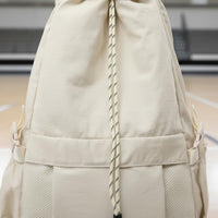 Large Capacity Drawstring Sports Backpack Lightweight Tennis Racket Backpack Wet/Dry Pocket Badminton Bag with Shoe Compartment for Athletes, Training, Gym, Travel, Commute
