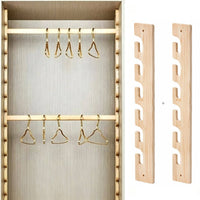 Wardrobe Bracket Base Adjustable Closet Bracket Base Wardrobe Rod Holders Pre-Drilled Closet Rod Support Polished for Children