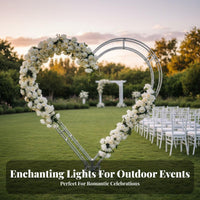 Heart-Shaped Iron frame Large Scale Heart-Shaped Arch Stand Outdoor Suitable Ceremony Backdrop for partners, Photographers, Photo Booth, Garden, Beach