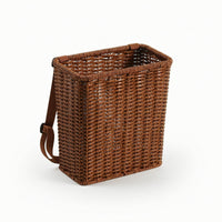 Backpack Basket with Shoulder Straps Hands Rattan Backpack Basket Lightweight for Kids, Young Children, Pretend Play, Gardening