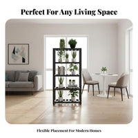 Floor-Standing Multi-Tier -plant- Pot Rack Modern Minimalist design Plant Stand Acts as a divider Display storage capacitySaving for Gardeners, Apartment Dwellers, homeowners, Balcony, Indoor, Living Room, Corner