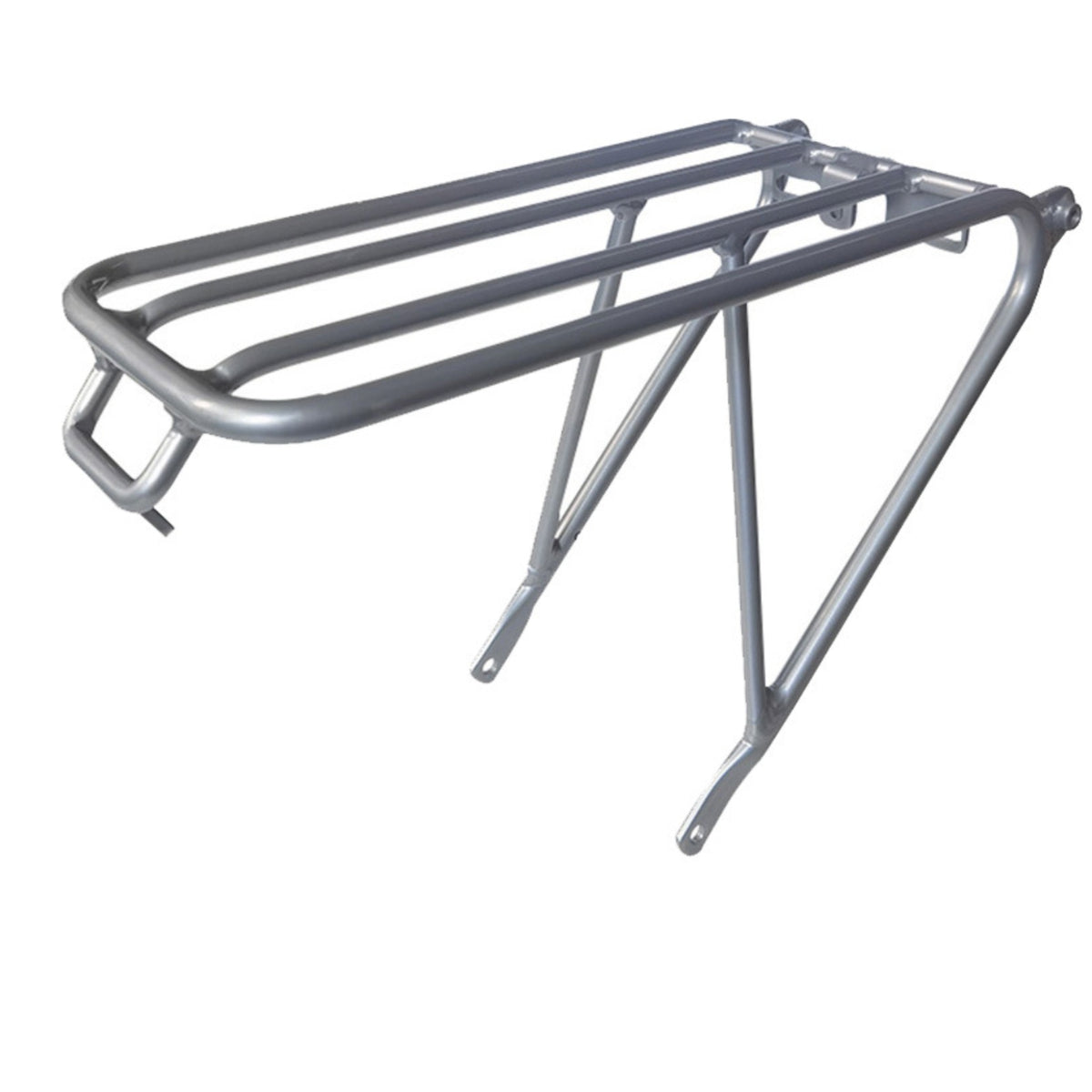 Rear Rack with Rolling Wheel Mount Low-Profile Bike Luggage Carrier Universal Bike Luggage Carrier for Commuters