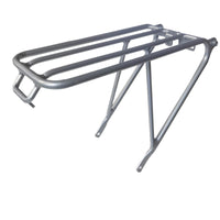 Rear Rack with Rolling Wheel Mount Low-Profile Bike Luggage Carrier Universal Bike Luggage Carrier for Commuters