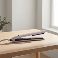 Frizz-Smoothing Steam Hair Straightener 2 in 1 Straightening Iron with Steam Swivel Cord Flat Iron with Comb Handheld for Home Styling, Travel