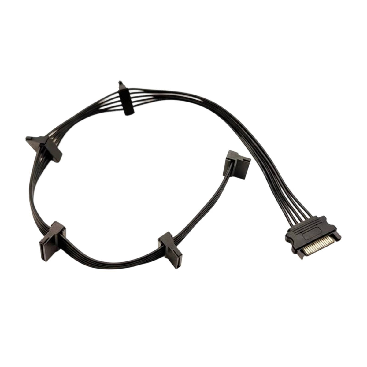 1 to 5 Serial ATA Power Cable Plug and Play Serial ATA Power Splitter Cable Heavy Duty Computer Component for Miners, Server Rack