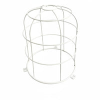 Wire Bulb Cage Easy Installation Industrial Bulb Protector Vintage Design Industrial Light Cage for Garage, Basement