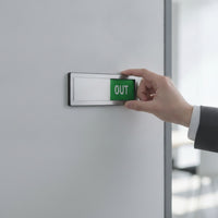 Acrylic Office Availability Sliding Door Sign Slim Availability Sign Smooth Door Slider Privacy for Meeting Room