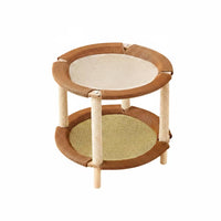 Breathable Double-Layer Cat Bed Woven Elevated Cat Bed Cool Furniture Cozy for Indoor