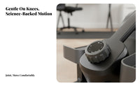 Mini Elliptical Machine Quiet Compact Stepper Low-Impact Seated Pedal Exerciser for Seniors, Office Workers, Home