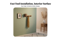 hanger rack with Shelf Walnut Finish surface surfacemounted Rack with pegs Decorative