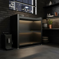 Dust-Proof Sealed Design Multi-Layer Microwave Stand Scratch Resistant Dustproof Dish Cabinet Easy to Clean Floor Standing Kitchen Cupboard Heavy Duty for Dining Room