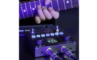 Stompbox Type Guitar Multi Effects Pedal LCD Screen Multi Effects Pedal Tuner Built in Guitar Amp Simulator for Practice, Studio, Stage