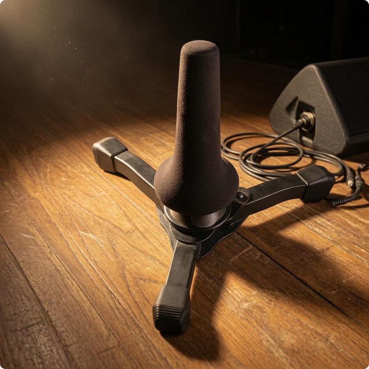 Padded Wind Instrument Stand Tripod Base Floor Standing Instrument Stand Rubber Feet Musical Gear Upright