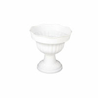 Indoor & Outdoor Use Pedestal Flower Pot Lightweight Goblet Shaped Flower Pot Easy to Clean Plastic Urn Planter Odorless Material for Balcony, Patio