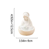 Saint Statue Tray Stone-Like Finish Nordic Resin Jewelry Holder Decorative