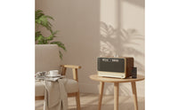 Retro Wooden Bluetooth Speaker Premium Vintage Bluetooth Speaker Tactile Portable for Music Lovers, Office