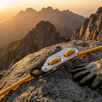 Four-Hole Descender Tough Descender Plate with 4 Holes Rust-Resistant Hardware for Rock Climbing