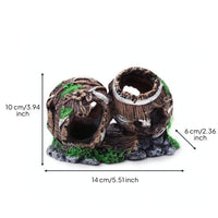 Resin Aquarium Cave Naturalistic Fish Hideout Realistic Fish Cave for Reptiles