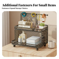 Large Capacity Rotating Makeup organizer adaptable Cosmetic Organizer Clear View Design Countertop carrier Easy to Clean for glamour Lovers, facial care fans, Women, Dressing Table, Bedroom, vanity, Dorm Room