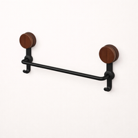 Towel Bar for Washroom and Wet Room with No-Drill Suction Cup Installation, Single Bar Wall Mounted Rack for Bathroom 50cm