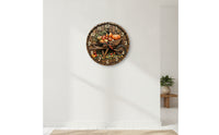 Silent 3D Wall Clock Quiet Clock with Raised Numerals Battery Powered Timepiece Easy to Read for Living Room, Bedroom, Study, Entryway
