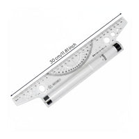 Parallel Ruler Easy Sliding Rolling Ruler Transparent for Designers, Artists