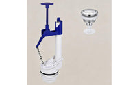 Chain Connected Toilet Cistern Flush Valve Plastic Bathroom Fitting Easy Installation Plumbing Part Sturdy ABS