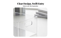 Clear Book Bin Transparent Design Clear Book Box Accessible Top for Teachers