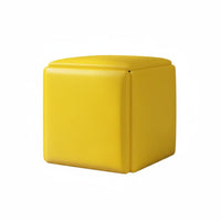 Multi-Functional 5-in-1 Cube Ottoman Space-Saving 5-in-1 store compactlying Cube long-lasting Construction Stackable Seating Sturdy Frame for Apartment Dwellers, Homeowners, Party Hosts, Living Room, Small Spaces, Bedroom, Parties