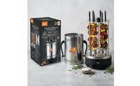 Stainless Steel Vertical Skewer Grill Two-Voltage Voltage Electric Skewer Grill Compact Cooking Appliance