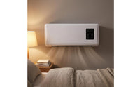 Wall-Mounted Electric Heater Dark Panel Panel Electric Wall Heater Rectangular Home Heating