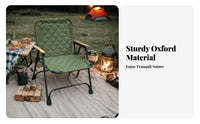 Foldable Folding Camping Chair Quick Setup Folding Camp Chair No Assembly Required Portable Outdoor Seat Stable Structure for Campers, Picnickers, Travelers, Hiking, Beach, Backyard, Lawn