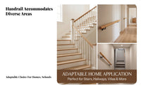 vertical surfaceMounted grasp bar Rail European and elegance Stair Railing Non-Slip Surface Home Fixture for Elderly Women, Staircase, Kindergarten, Hallway