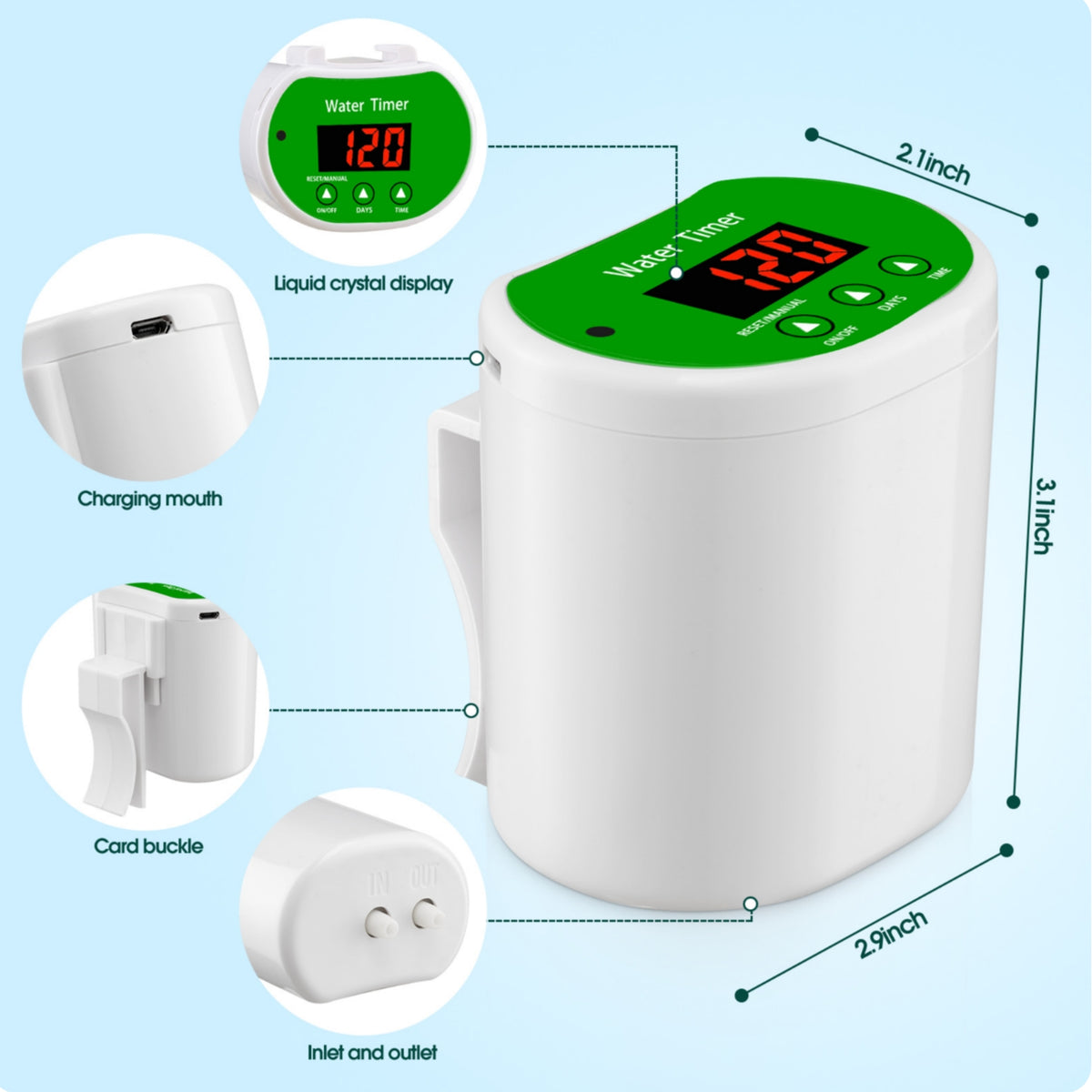 Automatic Plant Waterer Usb Rechargeable Automatic Watering System Indoor Driping Irrigation System for Vacationers